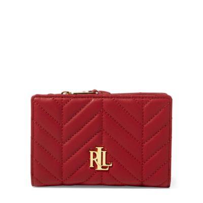 Ralph Lauren Carrington Compact Wallet Vermillion