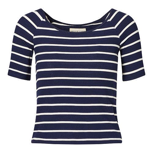 Ralph Lauren Denim & Supply Striped Stretch Jersey Top Navy Stripe