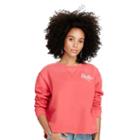 Ralph Lauren Denim & Supply Cropped Fleece Sweatshirt Sunset Pink