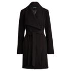 Ralph Lauren Crepe Open-front Coat Black