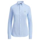 Polo Ralph Lauren Knit Cotton Oxford Shirt Blue
