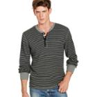 Ralph Lauren Denim & Supply Waffle-knit Cotton Henley Polo Black