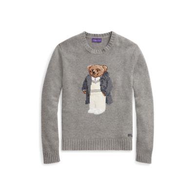 Ralph Lauren Polo Bear Sweater Classic Light Grey Heathe