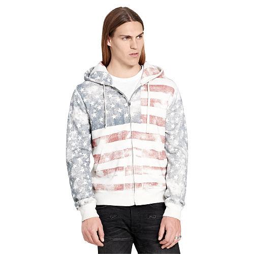 Ralph Lauren Denim & Supply Americana Cotton Terry Hoodie Antique Cream