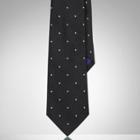Ralph Lauren Polka-dot Silk Satin Tie Black