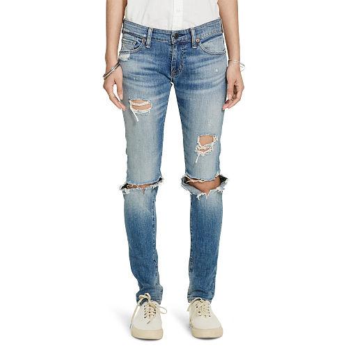 Ralph Lauren Denim & Supply D & S Morgan Crop Skinny Jean Blue