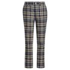 Polo Ralph Lauren Cotton Madras Straight Pant Indigo/wine