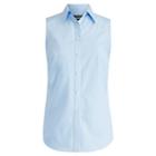 Ralph Lauren Lauren Cotton Sleeveless Shirt Blue