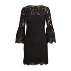 Ralph Lauren Bell-sleeve Lace Dress Black-wheat