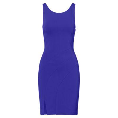 Ralph Lauren Scoop-back Sheath Dress Cannes Blue