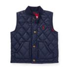 Ralph Lauren Quilted Baseball Vest French Navy 9m