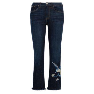 Ralph Lauren The Chrystie Kick Flare Crop Dark Indigo