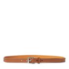 Polo Ralph Lauren Skinny Pebbled Leather Belt Cuoio