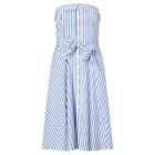 Ralph Lauren Bengal-stripe Cotton Dress 272 White/ Regatta