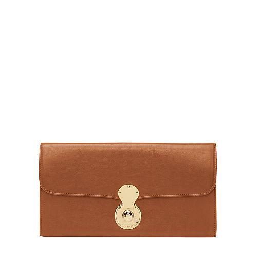 Ralph Lauren Ricky Continental Wallet Rl Gold