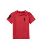 Ralph Lauren Cotton Jersey Crewneck T-shirt Deep Orangey Red 3m