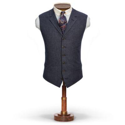 Ralph Lauren Merino-blend Vest Navy White