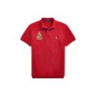 Ralph Lauren Custom Slim Fit Mesh Polo Eaton Red
