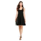 Polo Ralph Lauren Picot-stitched Scoopneck Dress Black