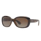 Ray-ban Women's Jackie Ohh Blue Sunglasses, Polarized Brown Lenses - Rb4101