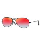 Ray-ban Cockpit Black Sunglasses, Orange Flash Lenses - Rb3362