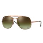 Ray-ban General Copper Sunglasses, Green Lenses - Rb3561