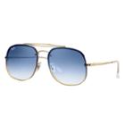 Ray-ban Men's Blaze General Gold Sunglasses, Blue Lenses - Rb3583n