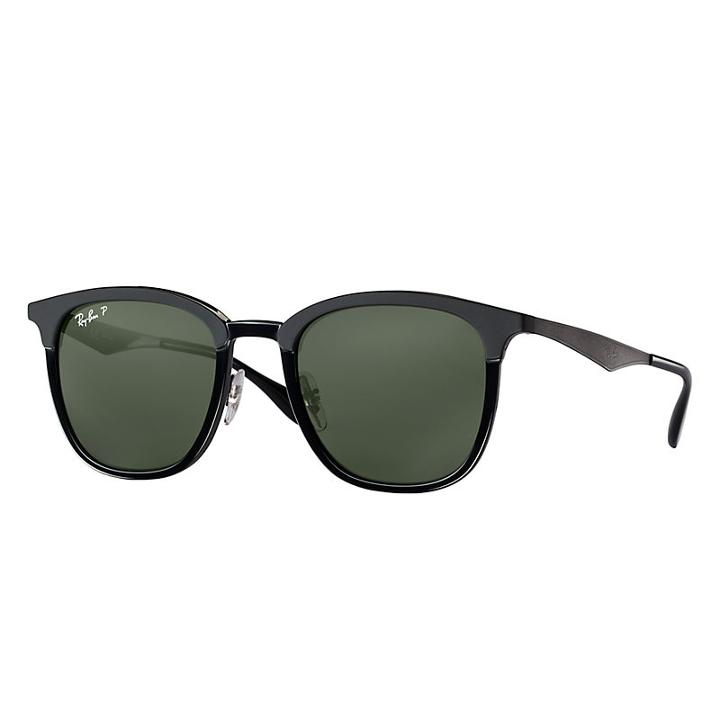 Ray-ban Black Sunglasses, Polarized Green Lenses - Rb4278