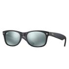 Ray-ban New Wayfarer @collection Black Sunglasses, Gray Lenses - Rb2132