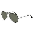 Ray-ban Men's Aviator Mirror Black Sunglasses, Gray Lenses - Rb3025