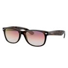Ray-ban New Wayfarer Tortoise Sunglasses, Violet Flash Lenses - Rb2132