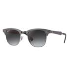 Ray-ban Clubmaster Aluminum Gunmetal Sunglasses, Polarized Gray Lenses - Rb3507
