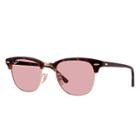 Ray-ban Men's Clubmaster Classic Blue Sunglasses, Polarized Pink Lenses - Rb3016