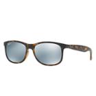 Ray-ban Men's Andy Tortoise Sunglasses, Polarized Gray Lenses - Rb4202