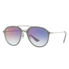 Ray-ban Silver Sunglasses, Violet Lenses - Rb4253