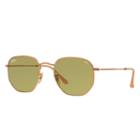 Ray-ban Hexagonal Evolve Copper Sunglasses, Green Lenses - Rb3548n