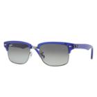 Ray-ban Men's Clubmaster Square Blue Sunglasses, Gray Lenses - Rb4190