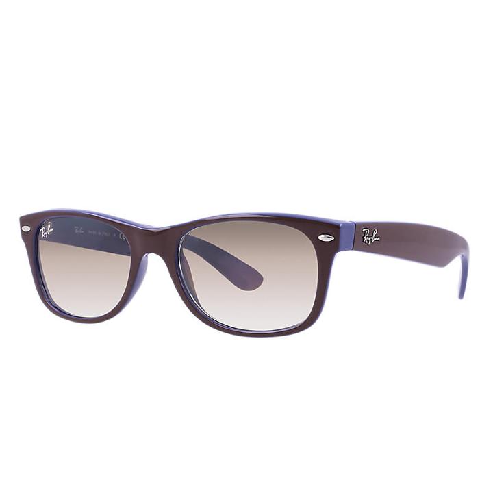 Ray-ban Men's New Wayfarer Color Mix Brown Sunglasses, Brown Sunglasses Lenses - Rb2132