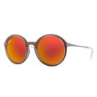 Ray-ban Gunmetal Sunglasses, Red Lenses - Rb4222