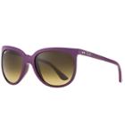 Ray-ban Cats 1000 Purple Sunglasses, Brown Lenses - Rb4126