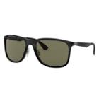 Ray-ban Gunmetal Sunglasses, Polarized Green Lenses - Rb4313