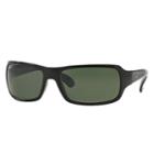 Ray-ban Black Sunglasses, Polarized Green Lenses - Rb4075