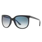 Ray-ban Cats 1000 Black Sunglasses, Blue Lenses - Rb4126