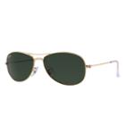 Ray-ban Men's Cockpit Gold Sunglasses, Green Lenses - Rb3362