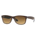 Ray-ban New Wayfarer Bicolor Brown , Brown Sunglasses Lenses - Rb2132