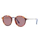 Ray-ban Men's Round Fleck Pop Grey Sunglasses, Polarized Violet Lenses - Rb2447