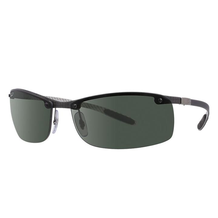 Ray-ban Black  Sunglasses, Polarized Green Lenses - Rb8305