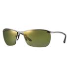 Ray-ban Men's Chromance Gunmetal Sunglasses, Polarized Green Lenses - Rb3544