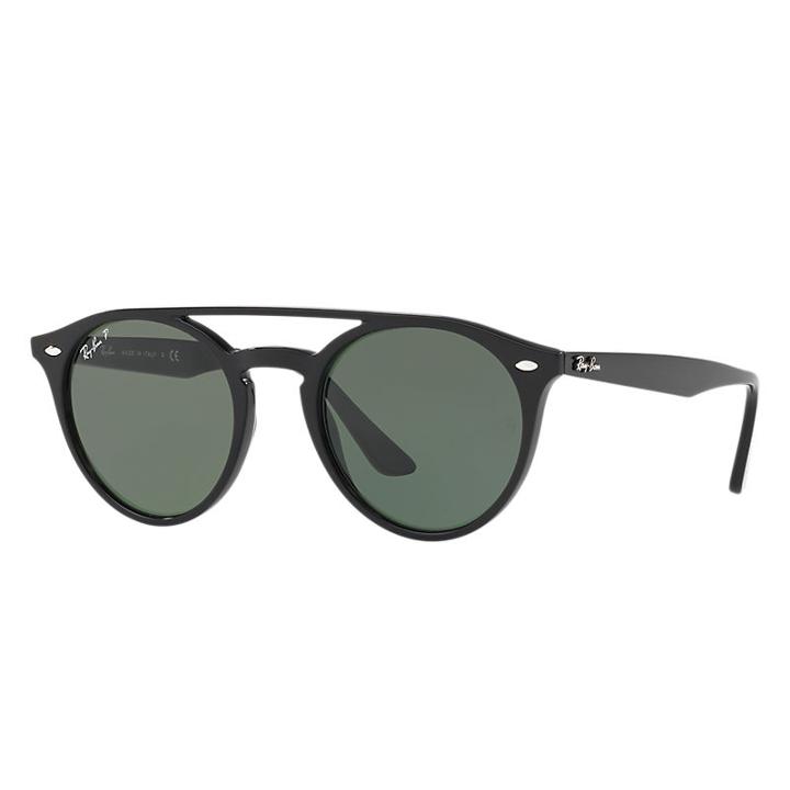 Ray-ban Black Sunglasses, Polarized Green Lenses - Rb4279