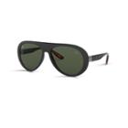 Ray-ban Scuderia Ferrari Collection Black Sunglasses, Green Lenses - Rb4310m